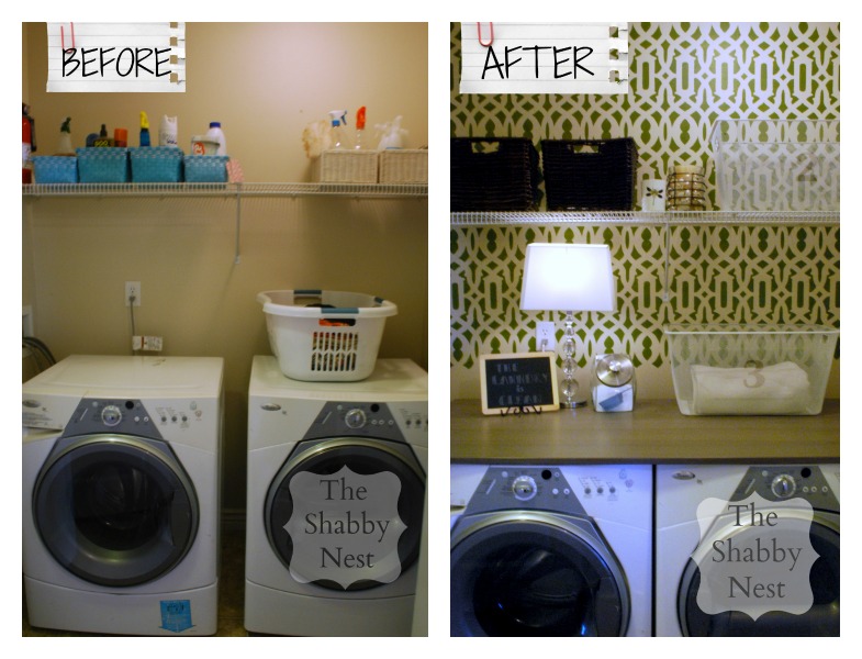 The Shabby Nest: Laundry Room Reveal: Before and After