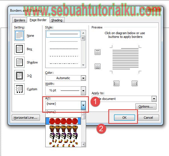 Cara Membuat Memasukan Border Di Microsoft Word Sebuah