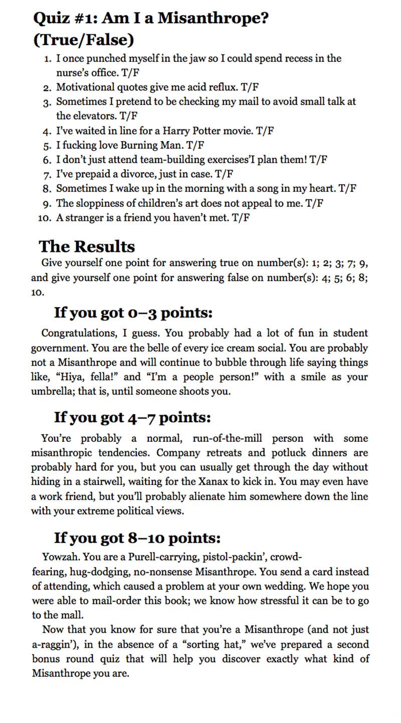 am i a misanthrope quiz