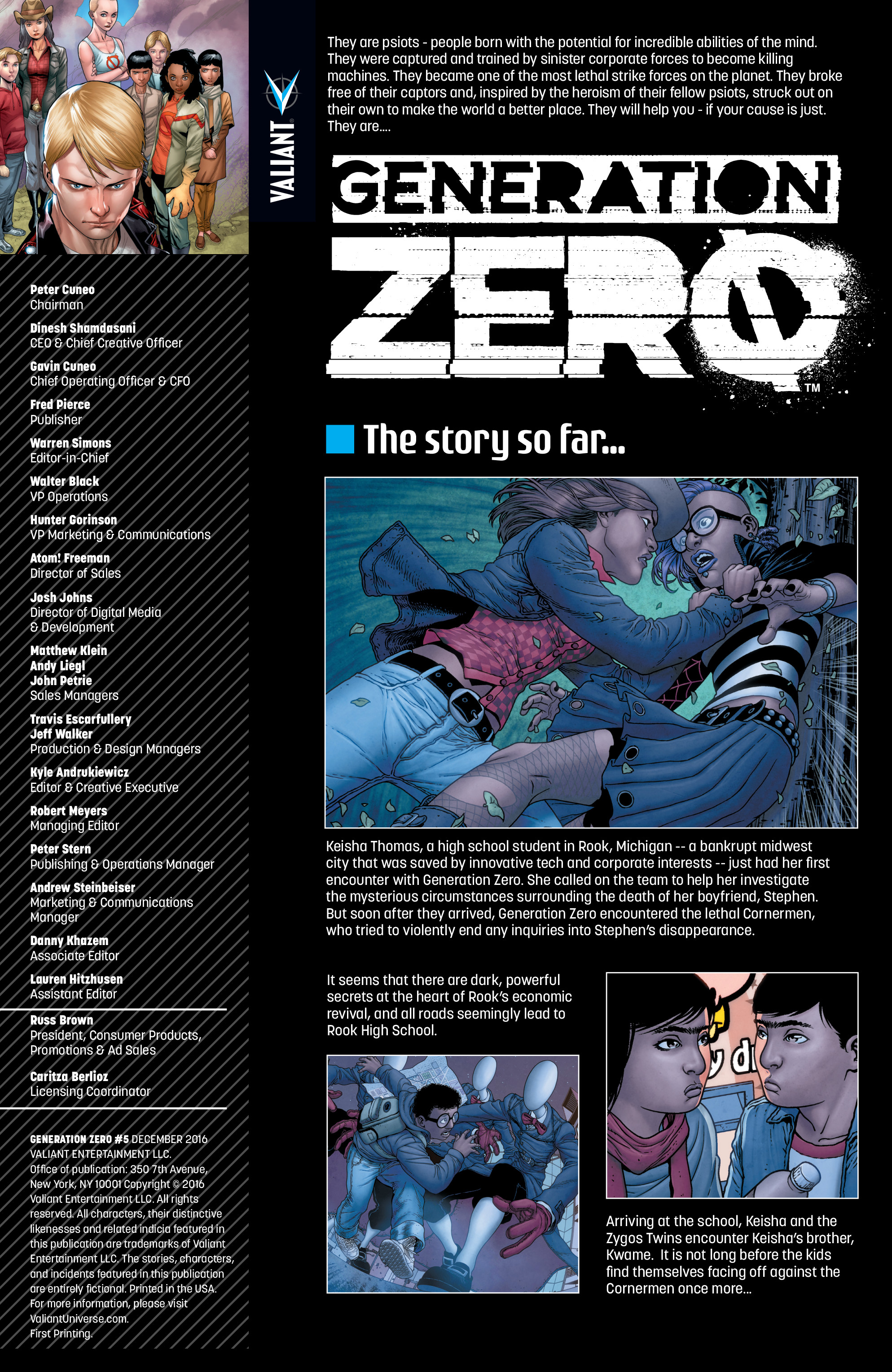 Read online Generation Zero comic -  Issue #5 - 2