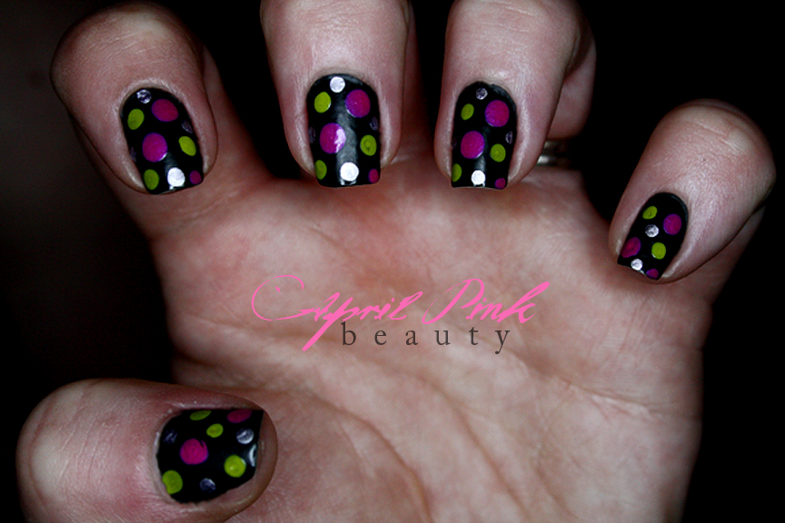 Pink And Lime Green Nails