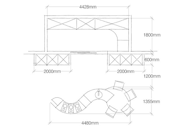 cocina isla ondulada metris7 cocina isla 7