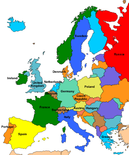europe map living abroad