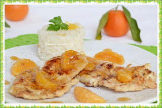 Piept de pui cu mandarine