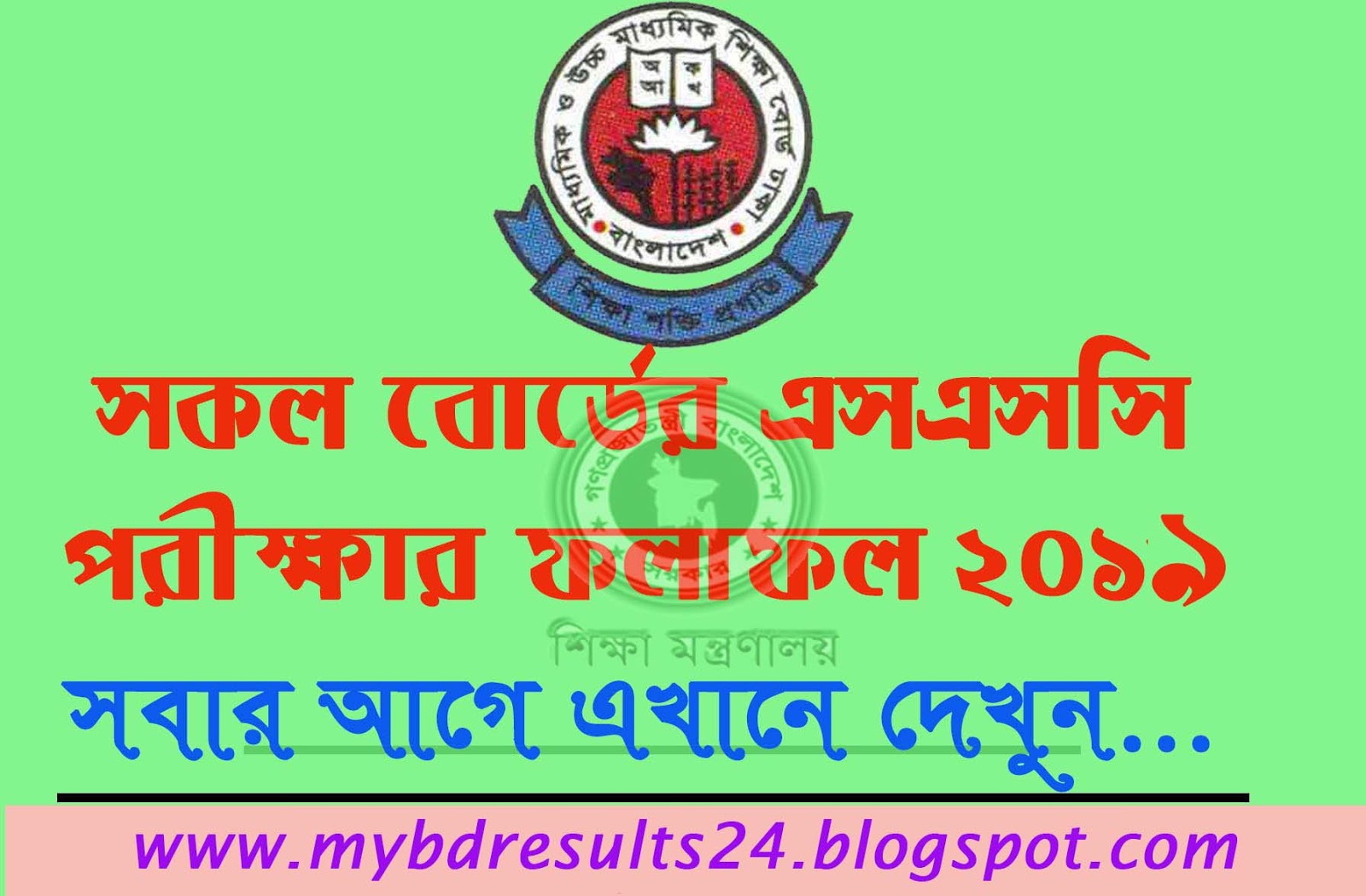 SSC Result 2019 Published educationboardresults.gov.bd