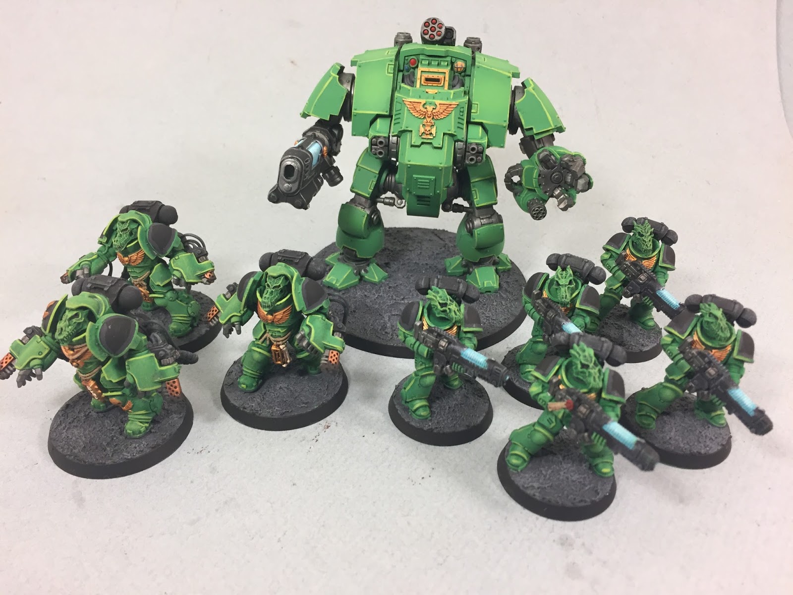 Itty Bitty Soldiers: 40k: Salamanders