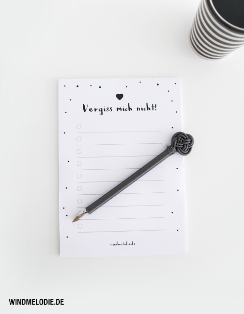 Notizblock ToDo List Konfetti TineK Kugelschreiber Notizblock ToDo List Konfetti TineK Kugelschreiber