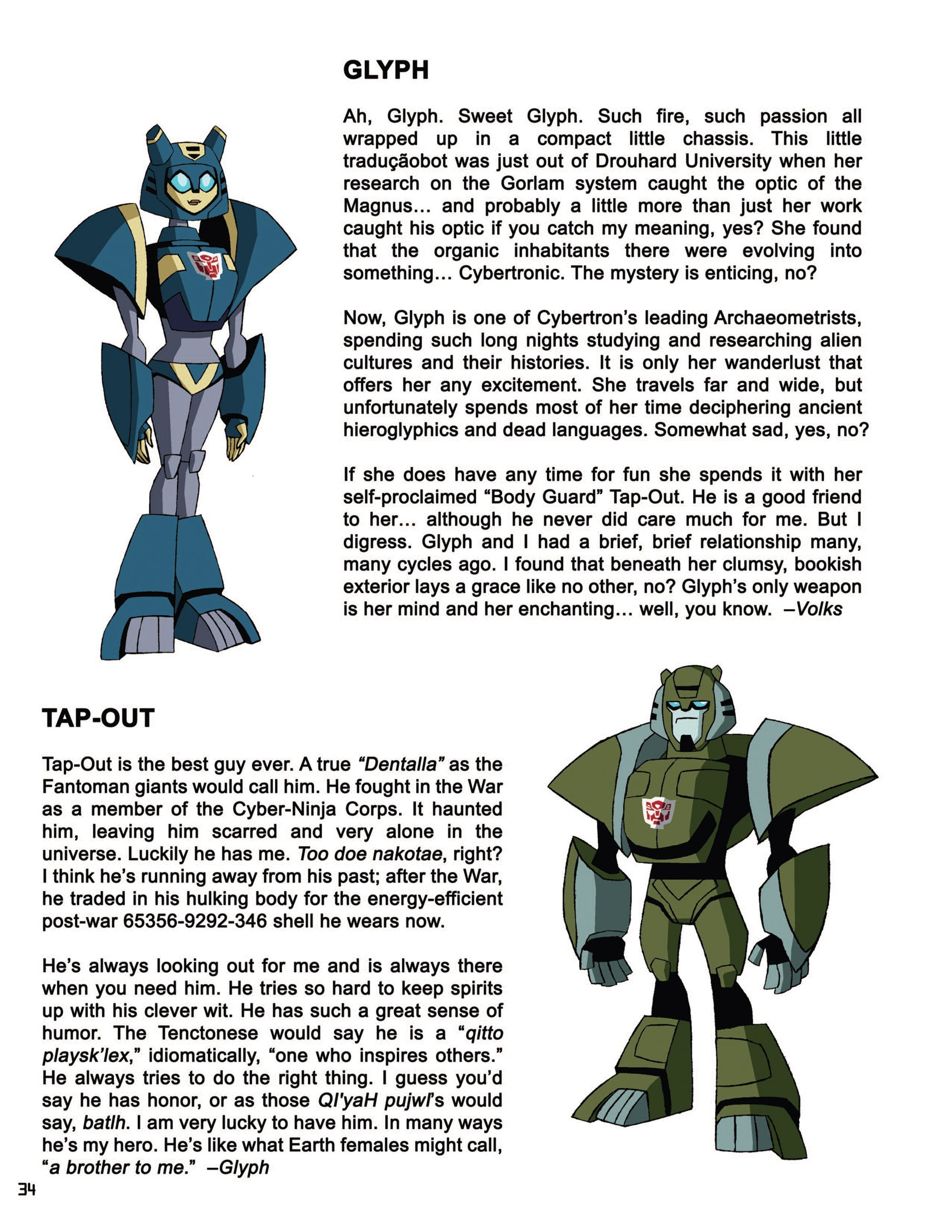 Read online Transformers Animated: The Allspark Almanac comic -  Issue # TPB 2 - 33