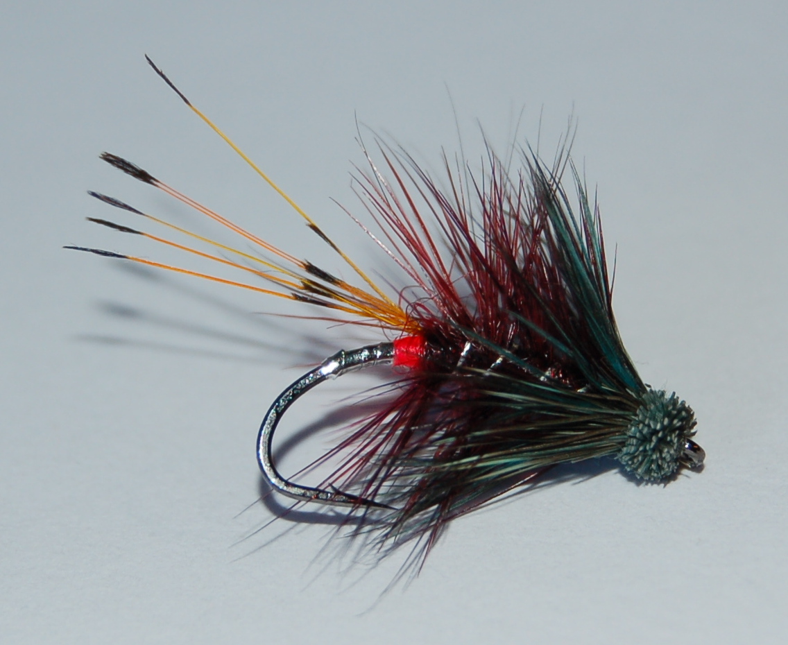 Foyle Trout & Salmon Flies Claret & Golden Olive Muddlers