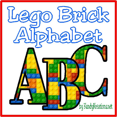 Make your Lego party invitations or scrap book memories extra fun with this Lego Brick Alphabet. 
