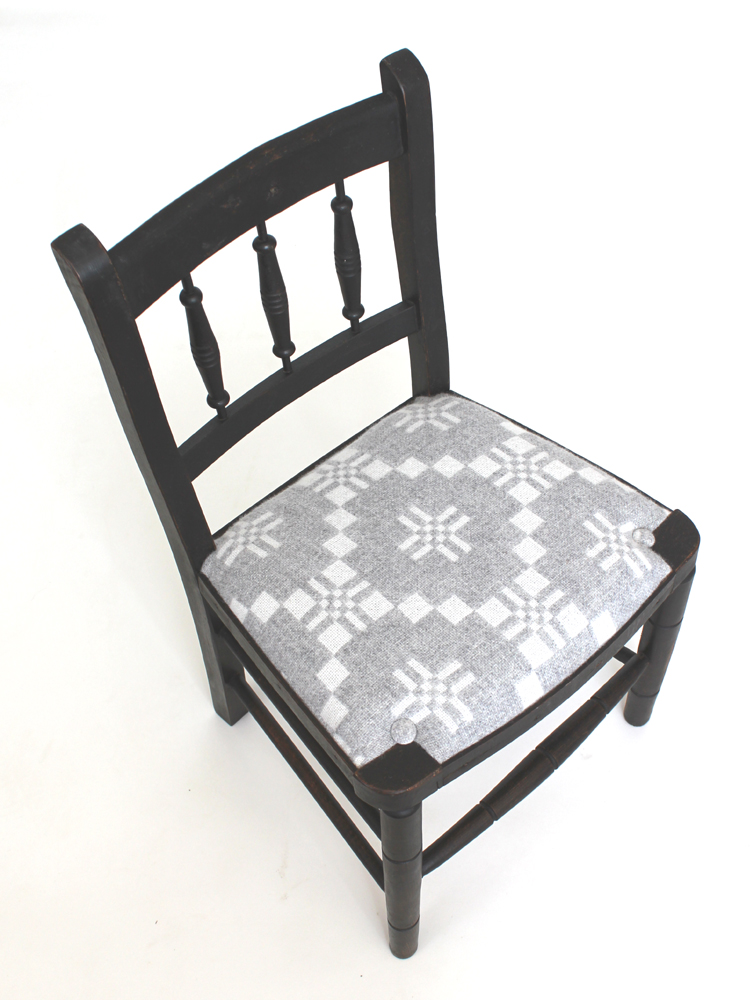 Mick Sheridan Upholstery Child's Chair in Melin Tregwynt wool fabric