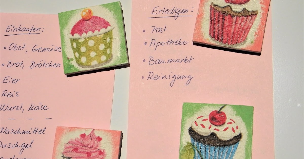 Magnete für Kühlschrank - PerlenKuchen