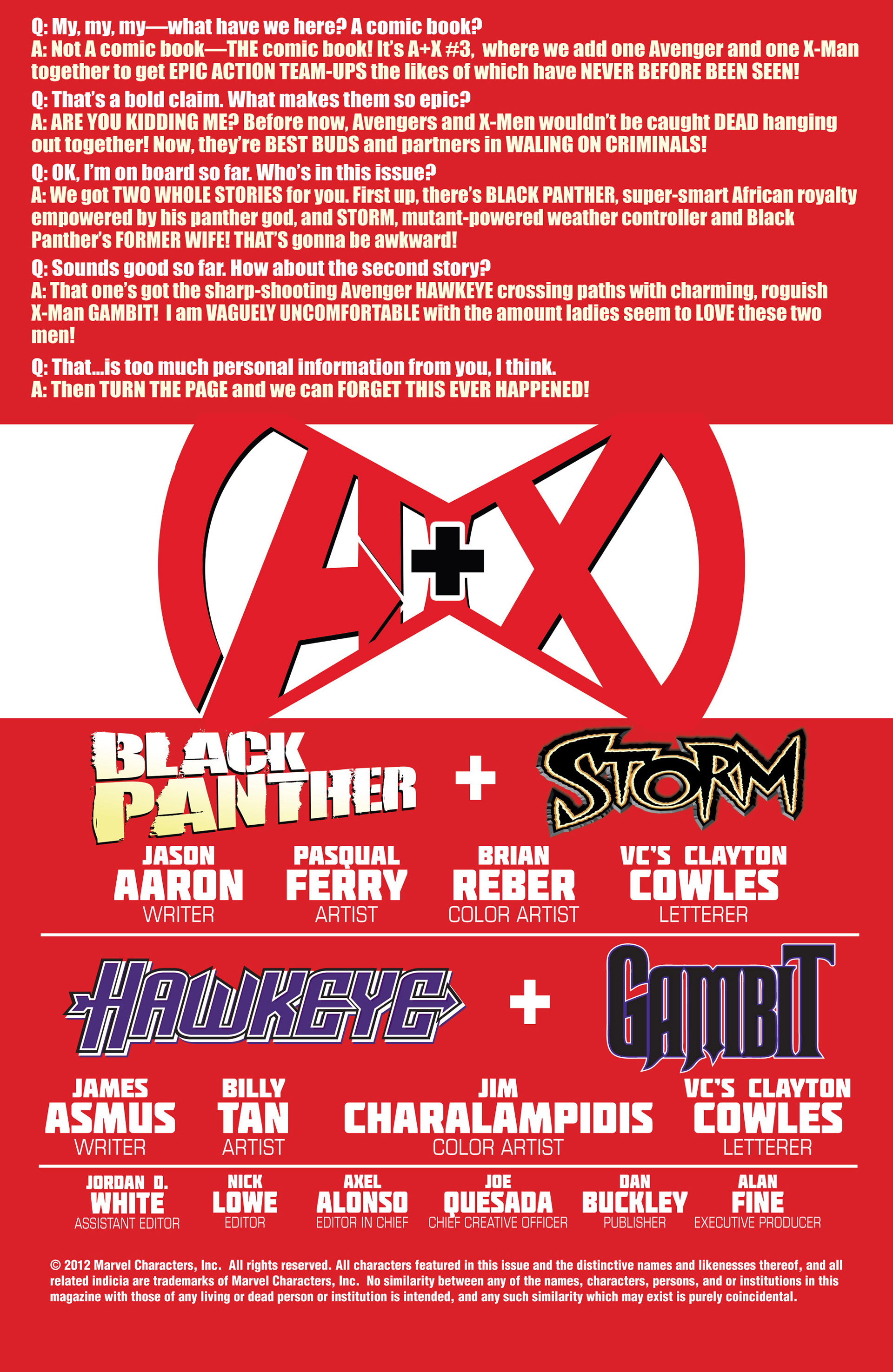 Read online A X comic -  Issue #3 - 2