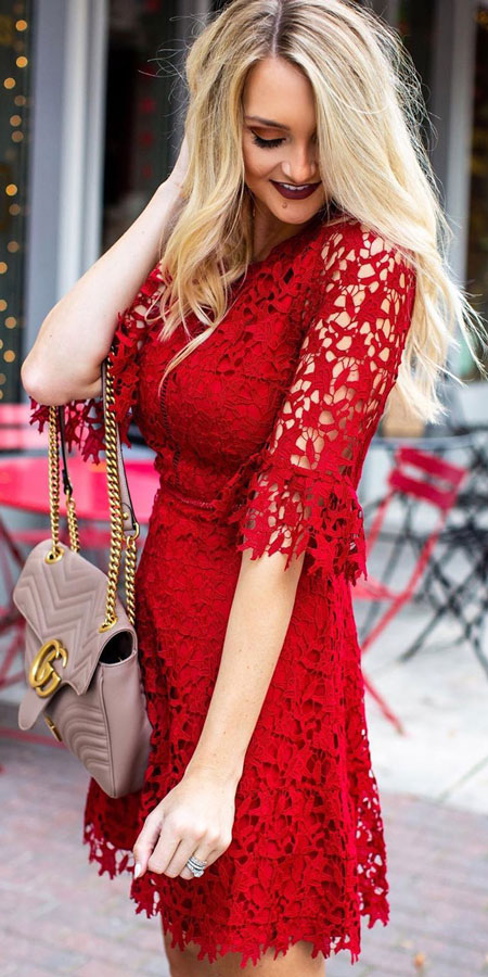 In the moment lace dress | outfits for valentines | Find sexy valentines day clothes and valentines day fashion. 31+ Cute Valentines Day Outfits for Every Type of Date. Valentine style via higiggle.com #valentine #fashion #outfits #love