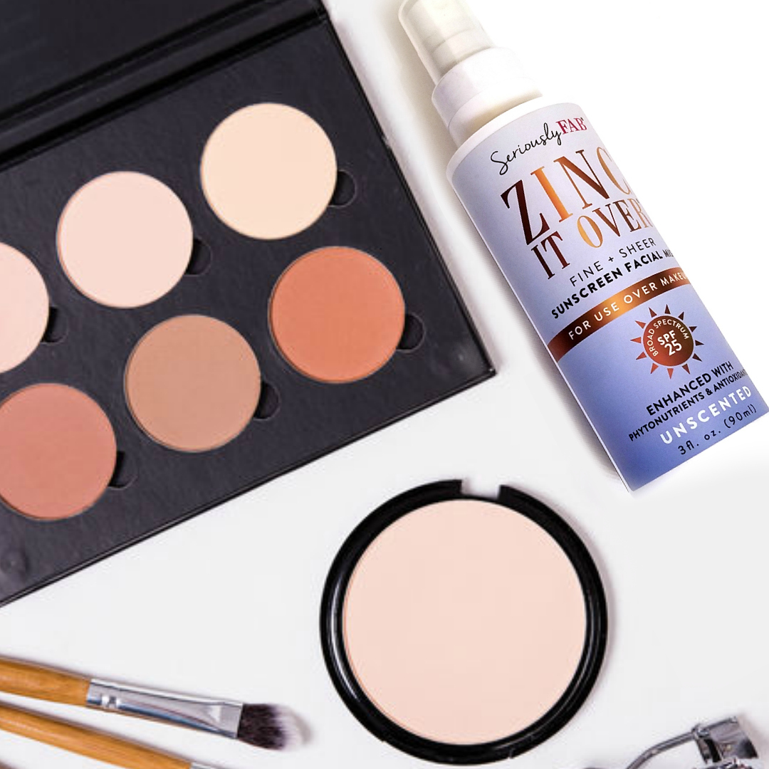 Tips To Reapply SPF Over Your Makeup With Seriously Fab Zinc It Over