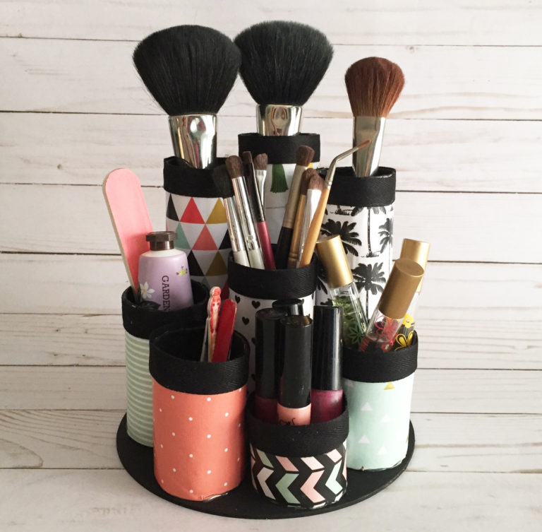 Organizador de maquillaje diy