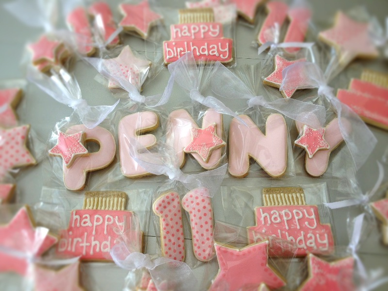 Dough and Batter super star 11th birthday cookies for penny