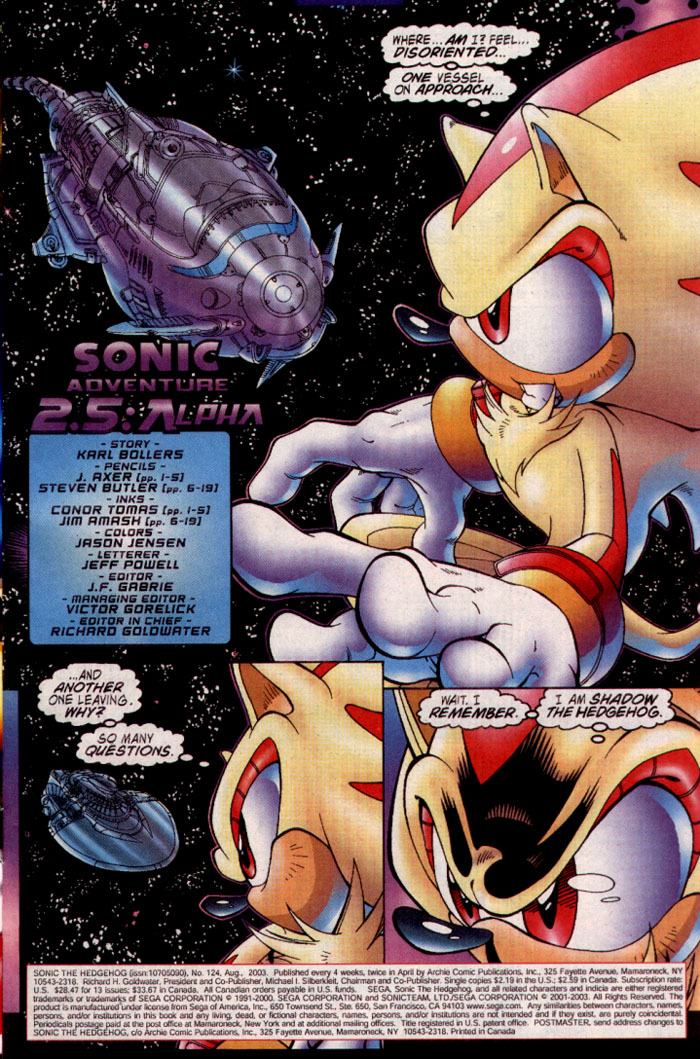Read online Sonic The Hedgehog comic -  Issue #124 - 2