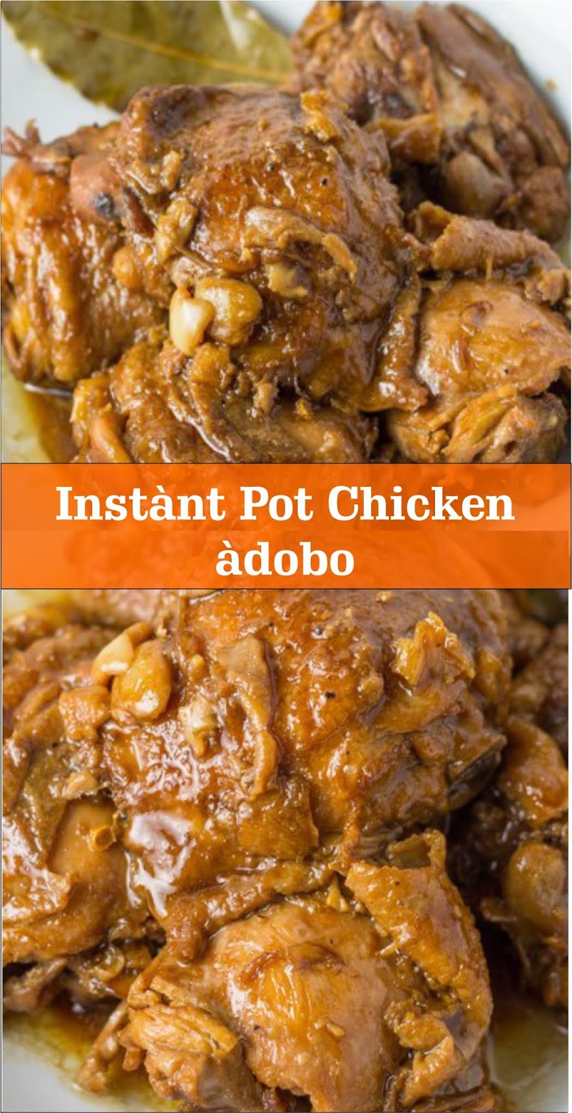 Instànt Pot Chicken àdobo EAT