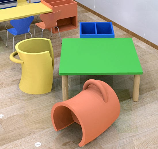 SKETCHUP MODEL CHILDREN'S LIBRARY FURNITURE 2 Vray Sketchup TUT