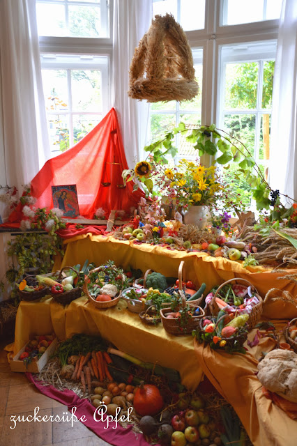 Erntedankfest im Kindergarten | ♥ Zuckersüße Äpfel - kreativer ...