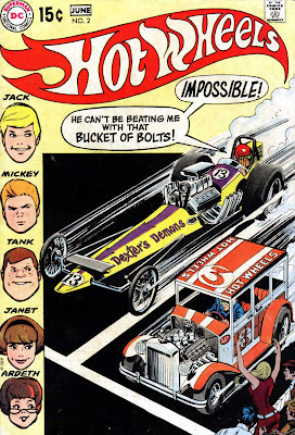 Hot Wheels v1 #2 dc 1970s bronze age comic book cover art by Alex Toth