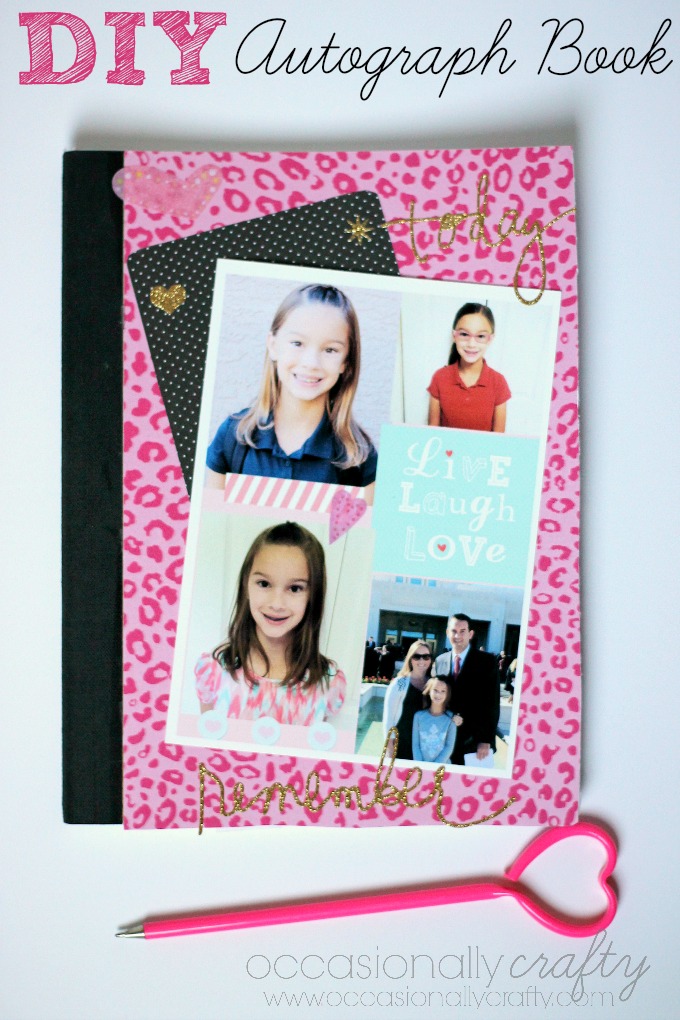 DIY Autograph Book instead of a Yearbook