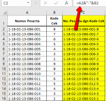 Cara Menggabungkan Teks Dengan Rumus Excel Pakar Tutorial