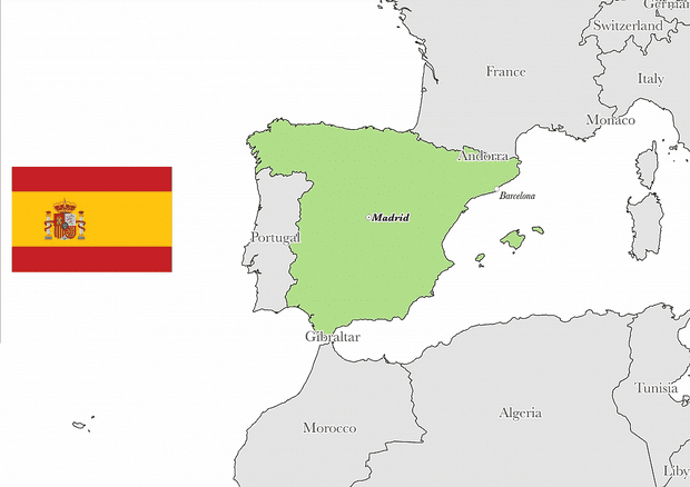 Peta Spanyol