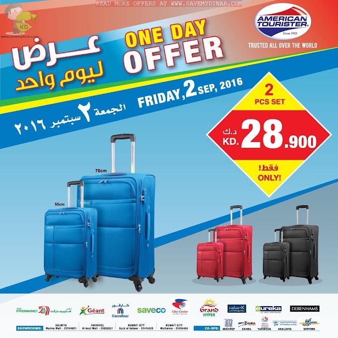 American Tourister Kuwait -  One Day Offer!