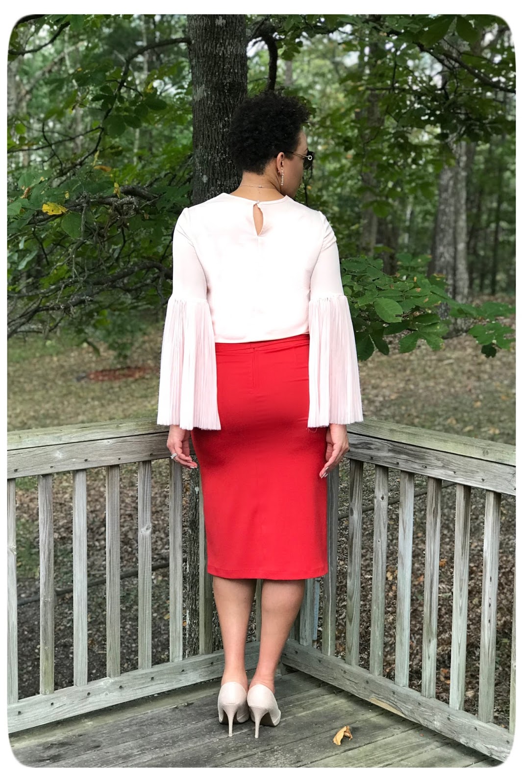 Red Slit Front Skirt | Simplicity 8175 - Erica Bunker DIY Style!