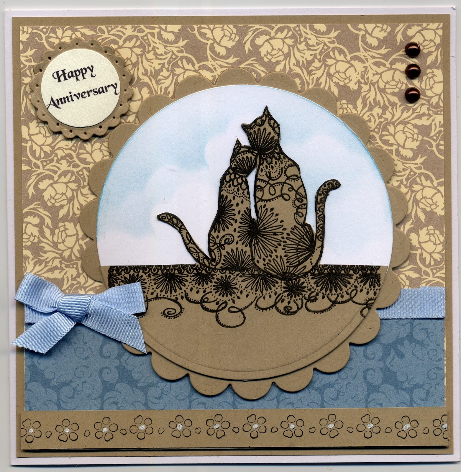 Stamps and Paper Anniversary Cats...