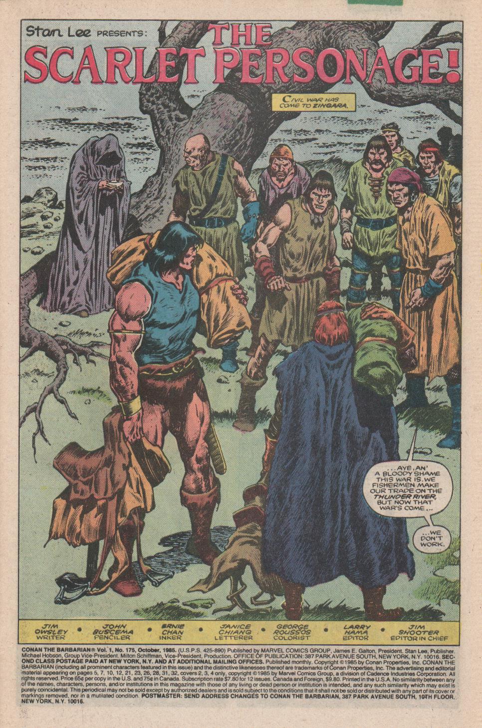 Conan the Barbarian (1970) Issue #175 #187 - English 2
