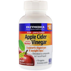 Enzymedica, яблочный уксус, 60 капсул