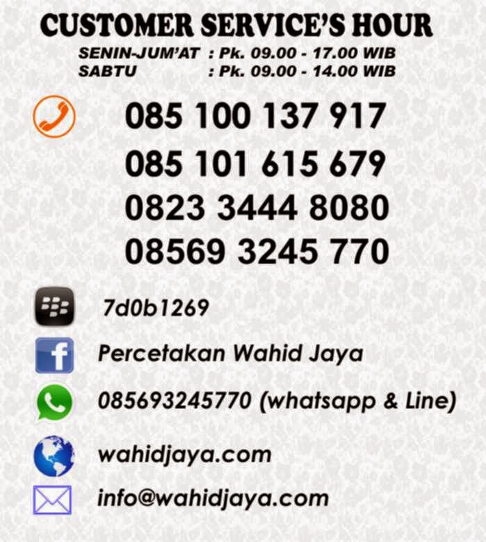 Contact Person percetakan di malang, cetak nota