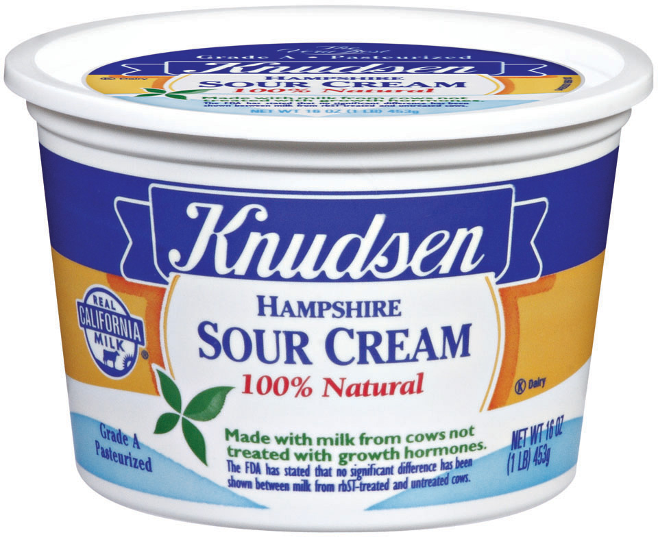 Sour cream Light or Reduced Fat - Lactic Acid Bacteria.