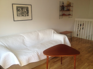 bord lammhult möbler , litografi "Cykelvardag" av BG Broström - 78 , stringhylla