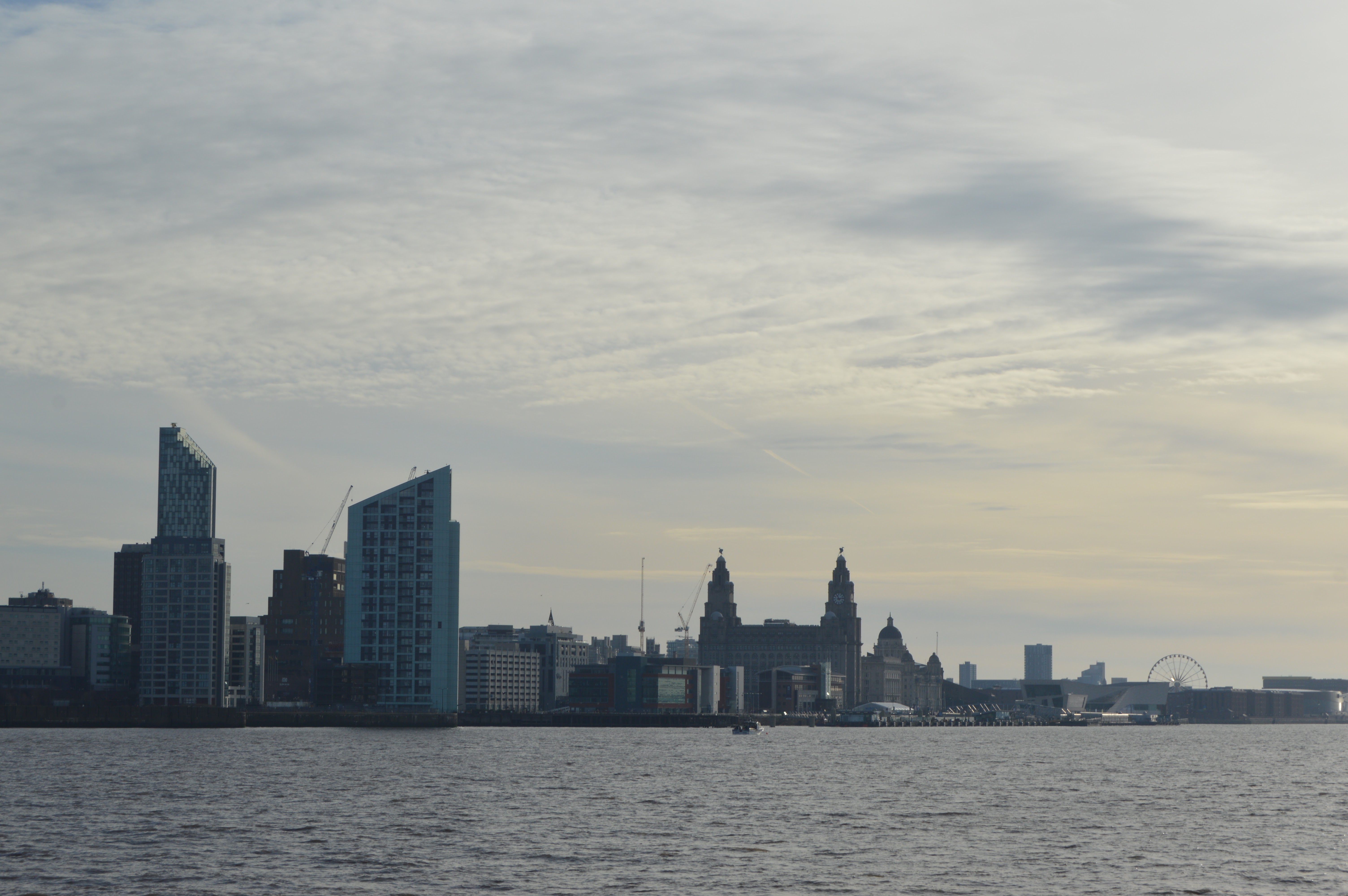 View across the river Mersey