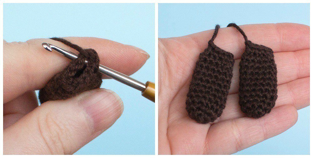 Dog amigurumi pattern: ears Dog amigurumi pattern ears