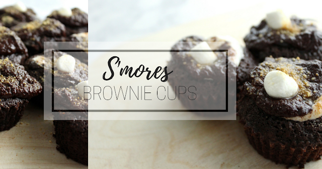 S'mores Brownie Cups, Brownie Bars, Semi Homemade Brownies, Brownie Cupcakes
