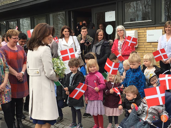 Crown Prince Frederik and Crown Princess Mary of Denmark, President Enrique Pena Nieto, and his wife Angelica Rivera attends visit to Tjornegaard School