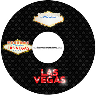 Etiqueta CD´s para imprimir gratis de Fiesta de Las Vegas.