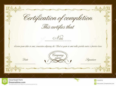 psd certificate template free