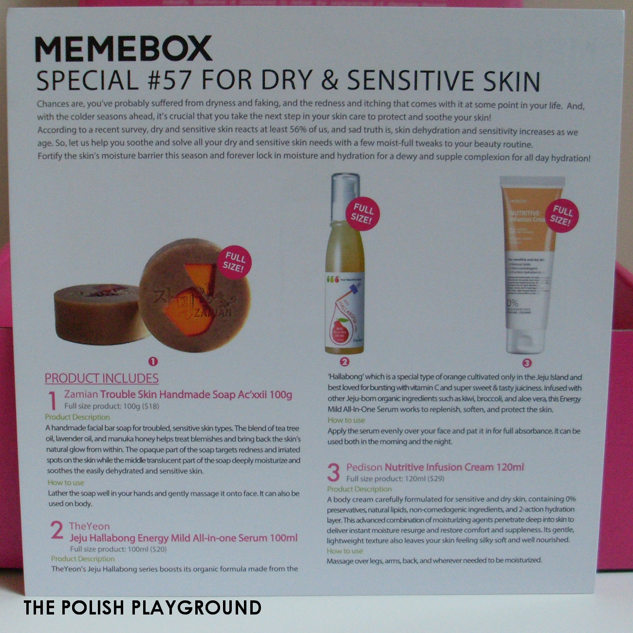 Memebox #57 For Dry & Sensitive Skin Unboxing