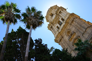 Visit downtown Malaga after your day ride on the Costa del Sol Downtown Malaga's Cathedral is impressive