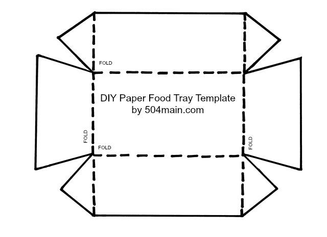 DIY Food Tray Template by 504 main