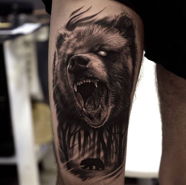 50 Amazing Bear Tattoos Designs and Ideas (2018) TattoosBoyGirl Part 5