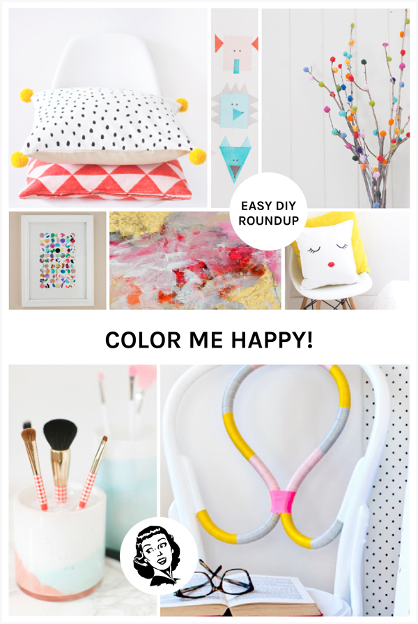Color Me Happy! Easy DIY Roundup by Eliza Ellis