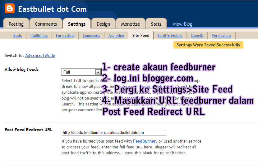 Masalah entry tak update di bloglist