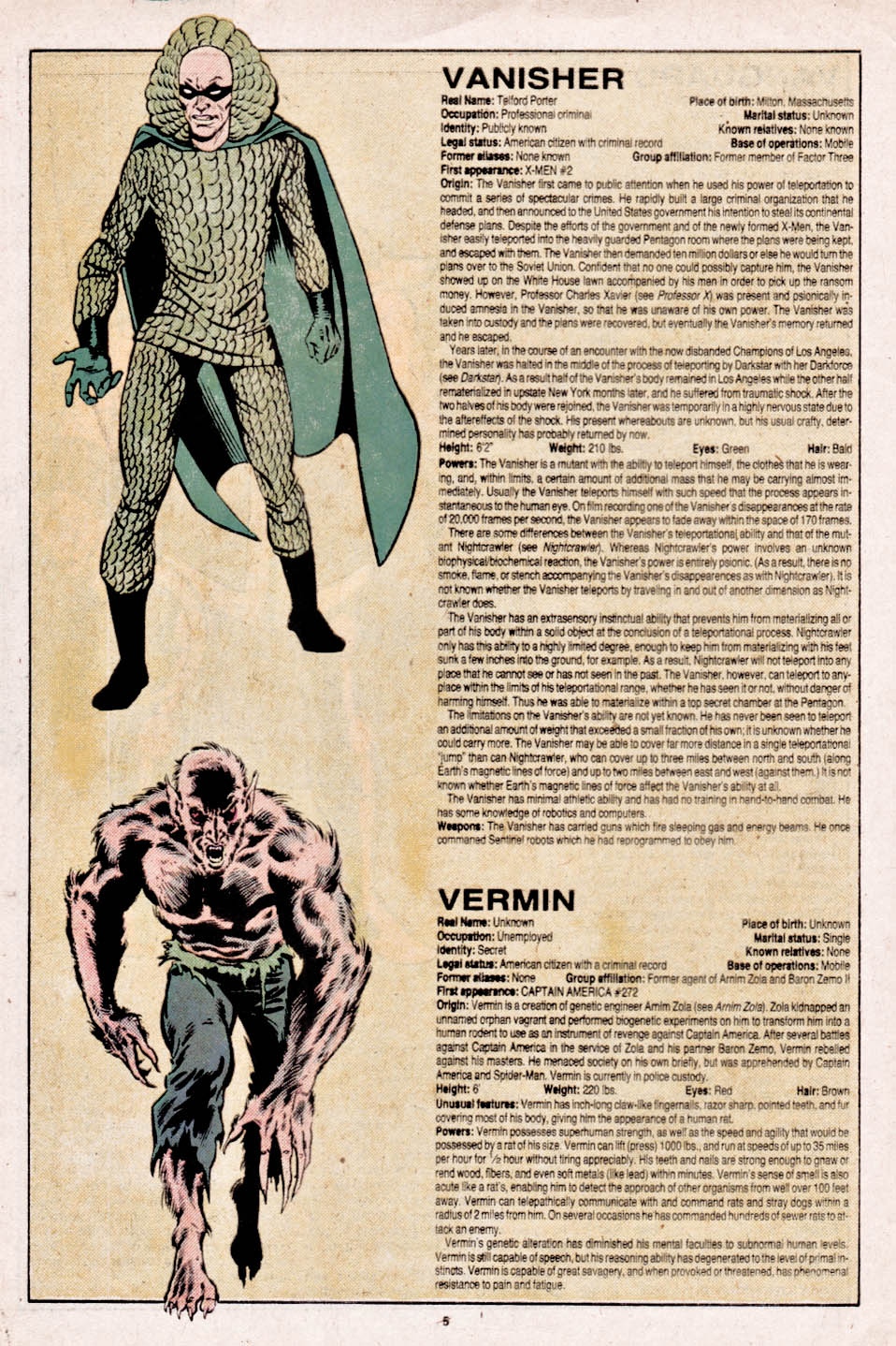 Read online The Official Handbook of the Marvel Universe comic -  Issue #12 - 6